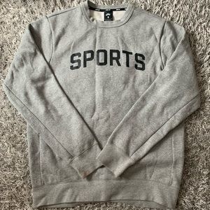 Nike SB Skateboard Sports Gray Hoodie Sweater Top